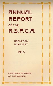 Årsrapport for R.S.P.C.A., 1916 af Unbekannt
