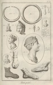 Antikviteter. Fra Encyclopedia af Denis Diderot og Jean Le Rond d