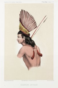 Apinage kriger, Brasilien, c 1843-1847 af Unbekannt