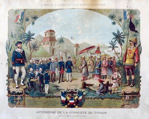Apotheosis of the Conquest of Tonkin, ca 1885. af Unbekannt