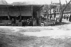 Arabisk kaffebar, Bagdad, Mesopotamien, WWI, 1918 af Unbekannt
