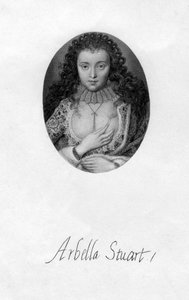 Arabella Stuart 1575-1615, engelsk renæssanceadelskvinde, 1600-tallet. af Unbekannt