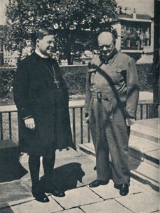 Ærkebiskop af Canterbury på nummer 10, Downing Street, c1943, 1945. af Unbekannt
