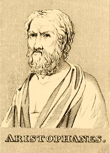 Aristofanes, c460-380 f.Kr., 1830. af Unbekannt