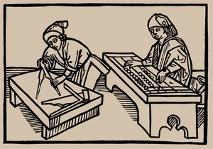 Aritmetik og geometri. Fra menneskelivets spejl af Rodericus Zamorensis, 1479 af Unbekannt