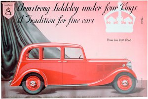 Armstrong Siddeley Motors annonce, 1937 af Unbekannt