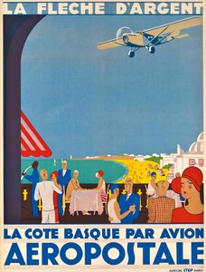 Aeropostale. Den baskiske kyst, ca 1928-1930. af Unbekannt