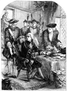 Arrestation af Sir William Wyndham, c1715, 1800-tallet af Unbekannt