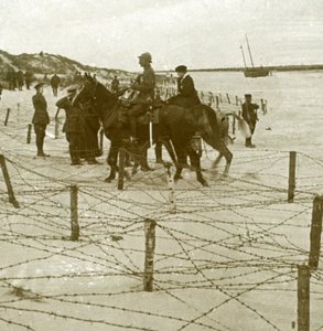 Ankommer til La Panne, Flandern, Belgien, c1914-c1918 af Unbekannt