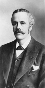 Arthur James Balfour 1848-1930, skotskfødt britisk statsmand og filosof af Unbekannt