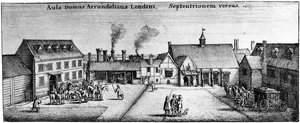 Arundel House, Strand, 1600-tallet, 1908 af Unbekannt
