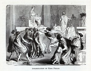 Mordet på kong Philip, 1882 af Unbekannt
