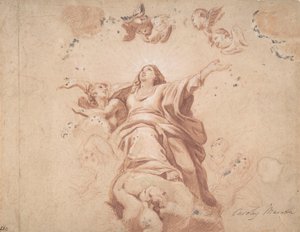 Jomfruens antagelse efter Carlo Maratta, 1600-tallet. af Unbekannt