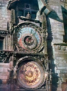 Astronomisk ur, Gamle Rådhus, Prag, Tjekkiet, 1943 af Unbekannt