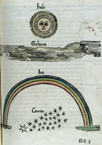 1500-tallets astronomi: solens glorie, mælkevejen, en regnbue og en komet af Unbekannt