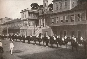Ved Militærpolitiets hovedkvarter, 1914 af Unbekannt