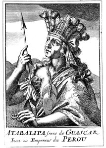 Atahualpa d1553, sidste inkakejser af Peru, 1686 af Unbekannt