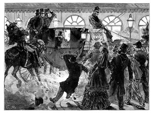 Attentatforsøg på franskmændenes kejser, 28. april 1855 af Unbekannt