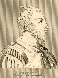 Attila, c406-453, 1830. af Unbekannt