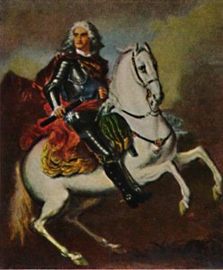 August den Stærke 1670-1733. - Maleri af Silvestre, 1934. af Unbekannt