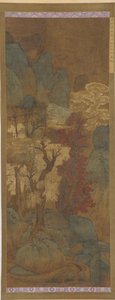 Efterårsløv i en bjergkløft, Ming-dynastiet, 1368-1644. af Unbekannt