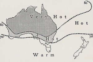 Gennemsnitlig januartemperatur, 1923. af Unbekannt