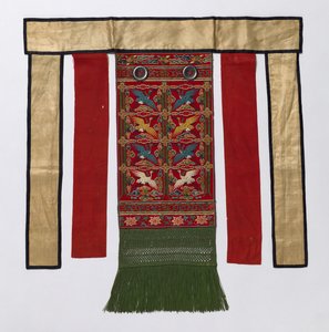 Rygforklæde til den kongelige ceremonikåbe, slutningen af 1800-tallet-begyndelsen af 1900-tallet. af Unbekannt