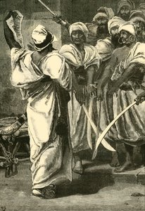 Bagaeus leverer sine budskaber til den persiske garde, 1890. af Unbekannt
