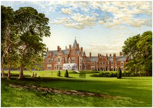 Bagshot Park, Surrey, hjemsted for hertugen af Connaught, c1880. af Unbekannt