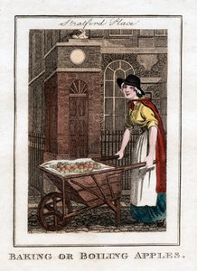 Bagning eller kogning af æbler, Stratford Place, London, 1805 af Unbekannt