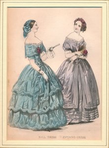 Ball Dress & Evening Dress, 1800-tallet. af Unbekannt