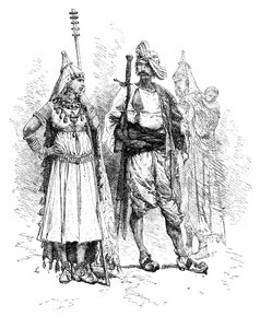 Banjari mænd og kvinder, Orissa, Indien, 1895 af Unbekannt