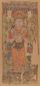 Banner med Bodhisattva, muligvis Mahamayuri, 9.-10. århundrede. af Unbekannt