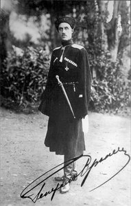 Baron Pyotr Nikolayevich Wrangel, hvid general fra den russiske borgerkrig, 1919. af Unbekannt