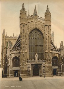 Bath Abbey, vestfronten, c1925 af Unbekannt