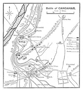 Slaget ved Candahar: Plan, 1902 af Unbekannt
