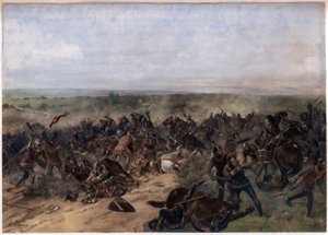 Slaget ved Crécy, 26. august 1346 af Unbekannt