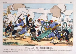Slaget ved Reichshoffen, fransk-preussisk krig, 6. august 1870 af Unbekannt