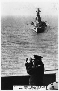 Battlecruiser HMS Hood under forårsøvelser, 1937 af Unbekannt