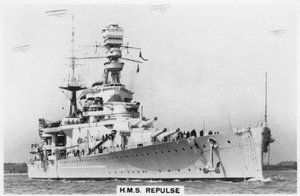 Battlecruiser HMS Repulse, 1937 af Unbekannt