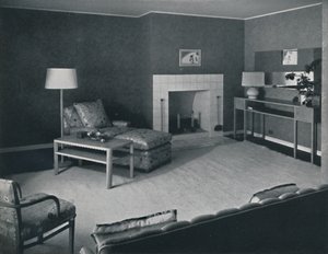 Soveværelse i Mr. Anatole Litvaks hus i Saint Monica, Californien, 1942 af Unbekannt