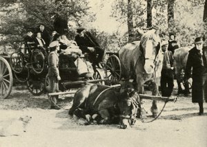 Belgiske flygtninge på vej, 1939-1940, 1941. af Unbekannt