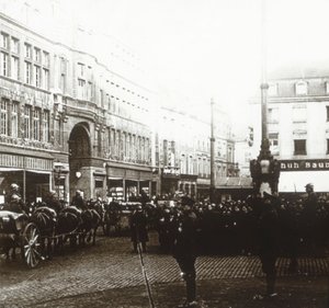 Belgiske tropper, Aachen, Tyskland, c1914-c1918 af Unbekannt