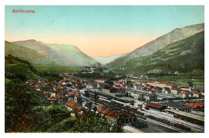 Bellinzona, Schweiz, begyndelsen af det 20. århundrede af Unbekannt