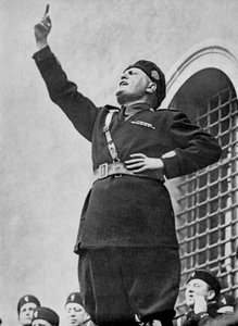 Benito Mussolini, italiensk fascistisk diktator, c1930