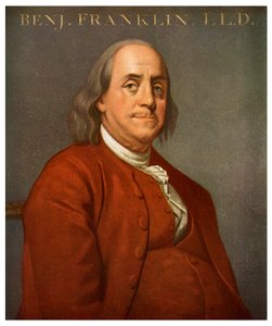 Benjamin Franklin, amerikansk videnskabsmand og politiker, 1782 1956 af Unbekannt