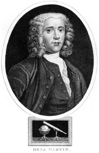 Benjamin Martin, engelsk matematiker og instrumentmager, ca. 1730