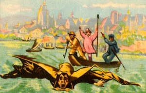 Berblingere forsøger at flyve over Donau, 1811, 1932. af Unbekannt
