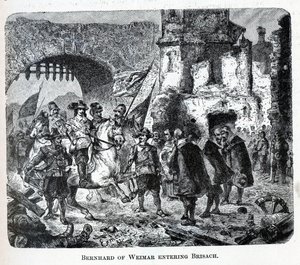 Bernhard af Weimar på vej ind i Breisach, 1882 af Unbekannt