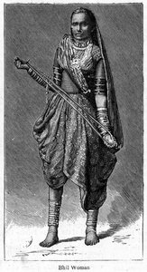 Bhil kvinde, 1886 af Unbekannt